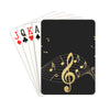 Gold Music Theme Playing Cards