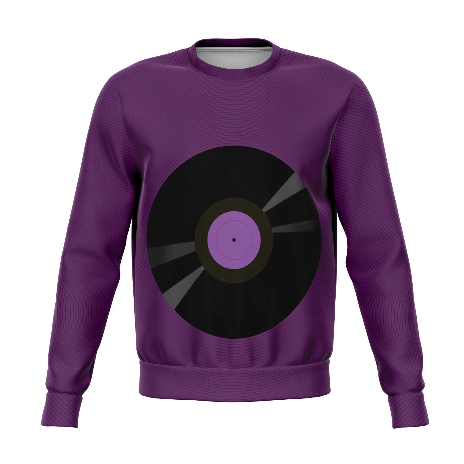 Vinyl Record Purple Sweatshirt