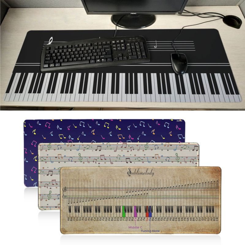 Music Notes Keyboard/Mouse Pad