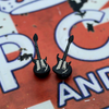 Free - Black Electric Guitar Earrings