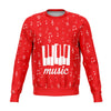 Piano Music Notes Red Sweatshirt