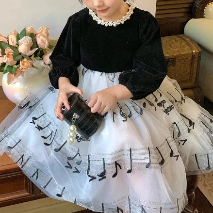 Music Note Kid Dress