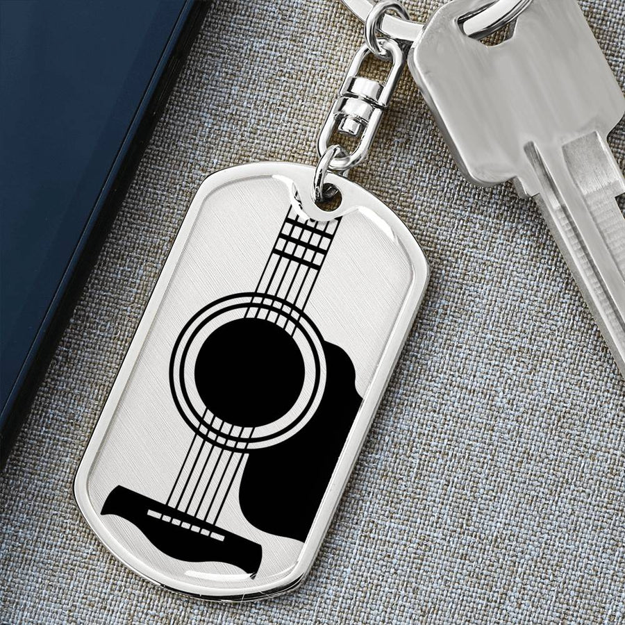 Guitar Swivel Keychain