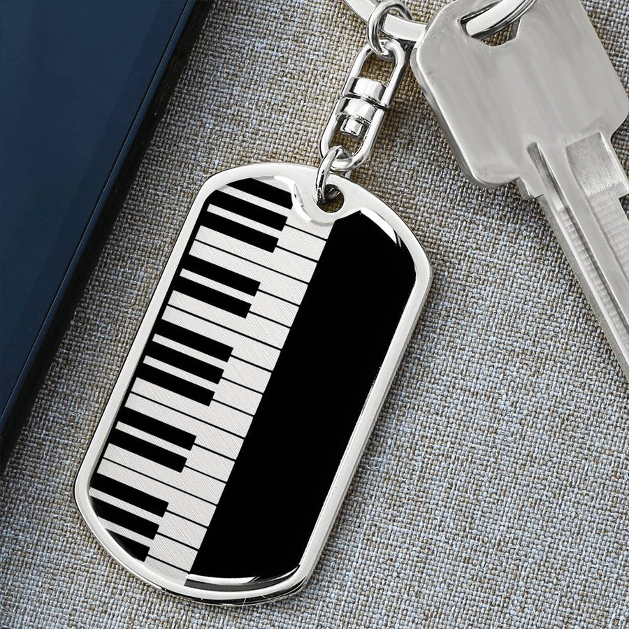 Piano Swivel Keychain