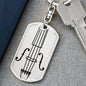 Violin Swivel Keychain