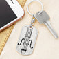 Violin Swivel Keychain