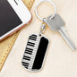 Piano Swivel Keychain