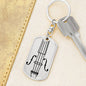 Violin Swivel Keychain