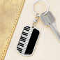 Piano Swivel Keychain