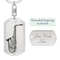 Saxophone Keychain