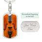 Violin Keychain