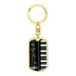 Music Notes Piano Keychain