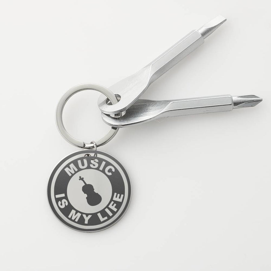 Violin Music Is My Life Screwdriver Keychain