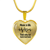 Music is Life Necklace & Bangle