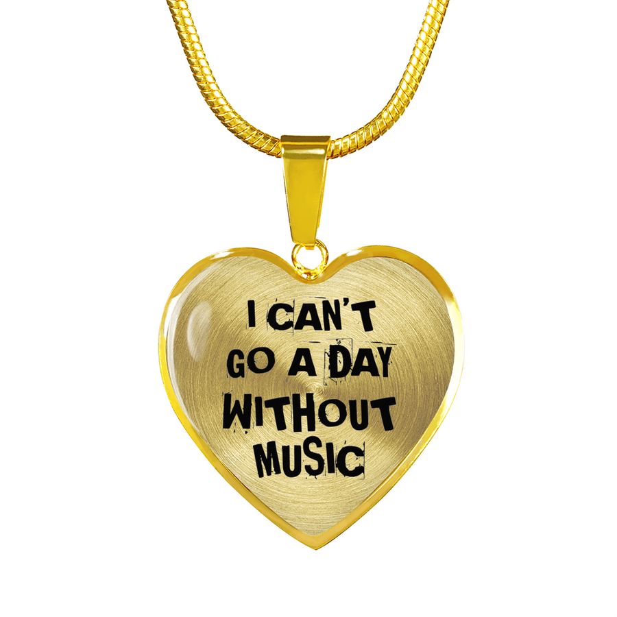 I Can't Go a Day Without Music Necklace & Bangle