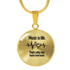 Music is Life Bangle & Necklace