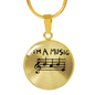I'M A Music Babe Bangle & Necklace