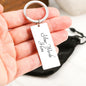 Where Words Fail Music Speaks Keychain
