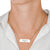 Music Sheet Notes Heartbeat Bar Necklace