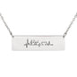 Music Notes Heartbeat Bar Necklace