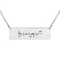 Music Heartbeat Bar Necklace