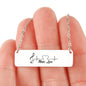 Music Love Heartbeat Bar Necklace