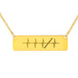 Flute Heartbeat Bar Necklace