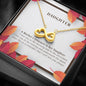 Daughter Infinity Hearts Necklace
