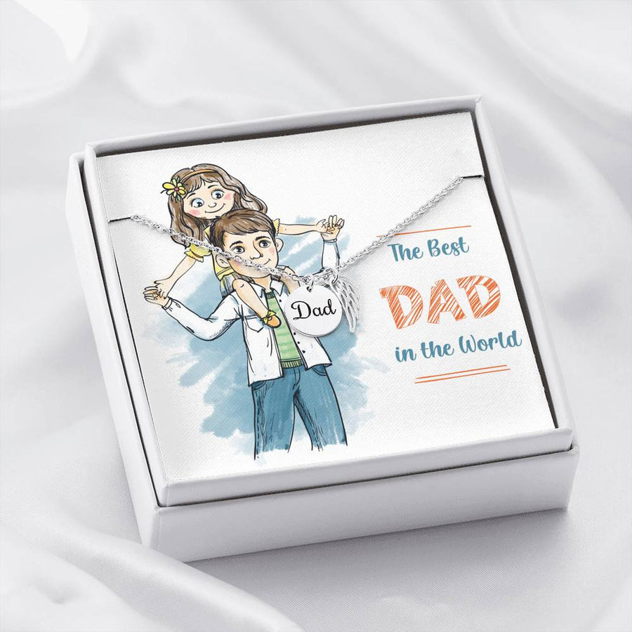 The Best Dad In The World Dad Necklace