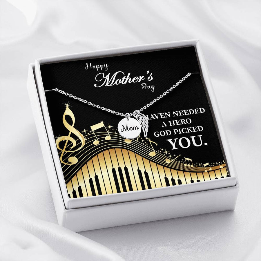 Piano Keys Music Mom Necklace