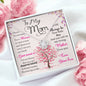 To My Mom Love Knot Necklace