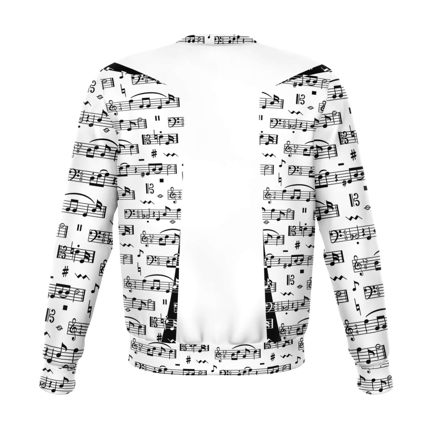 Music Notes White Sweatshirt