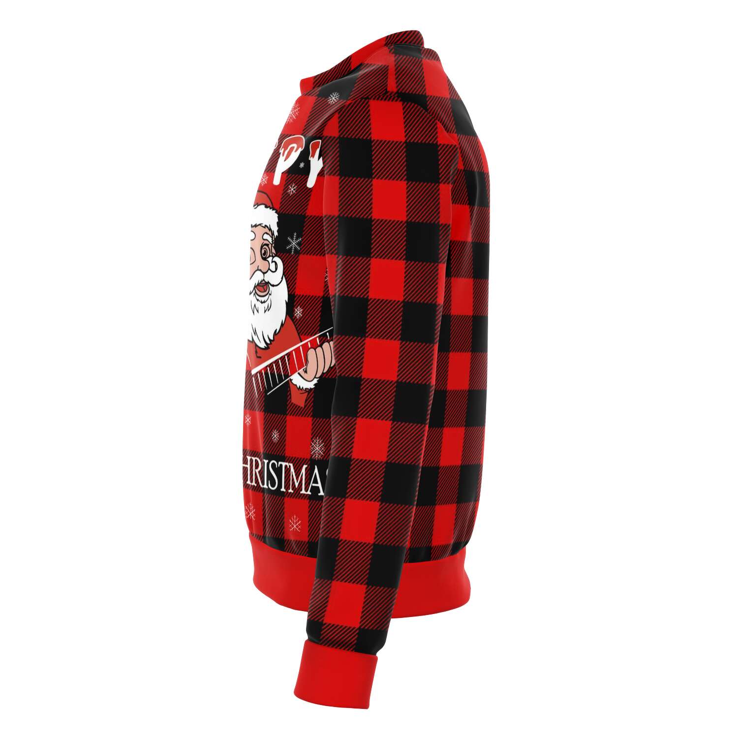 Santa Claus Playing Guitar Red Sweatshirt