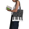 Music Notes Piano Tote Bag