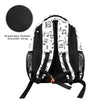 White Music Scores 17-inch Casual Backpack