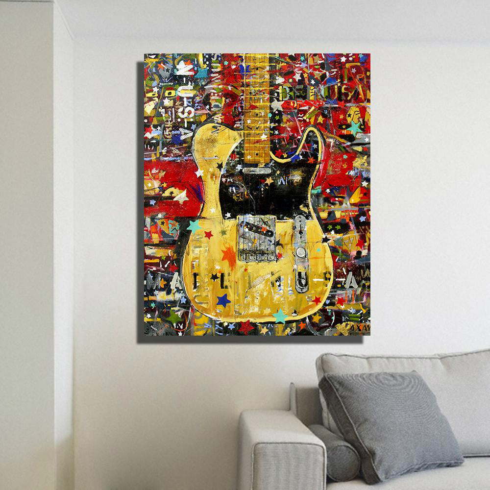 Guitar Canvas Wall Art
