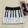 Black White Piano Sexy Skirt - Artistic Pod Review