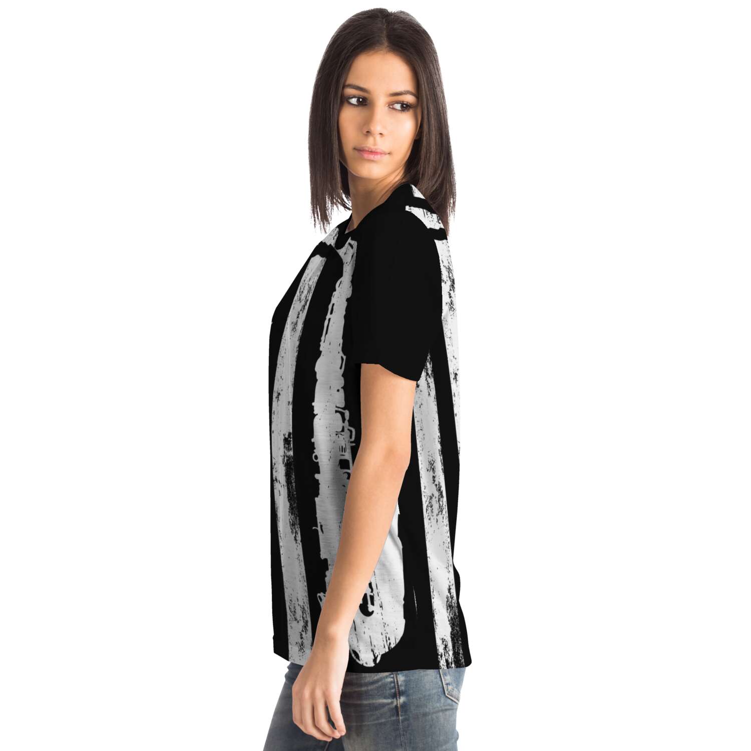 Saxophone American Flag T-Shirt