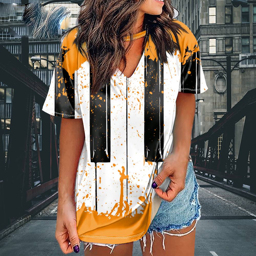 Music Note Piano Print Oversize Shirt