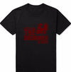 "KEEP CALM, THE DRUMMER IS HERE" T-Shirt - Black Tee, Red Print / XS - { shop_name }} - Review