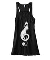 Treble Clef Cat Flowy Tank