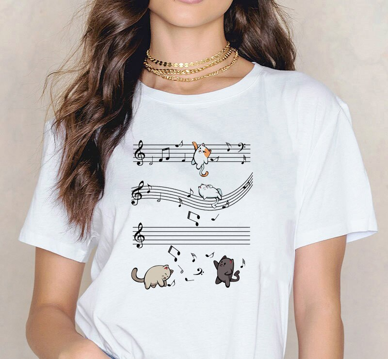Music Notes Women T-Shirt
