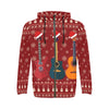 Guitars Christmas Zip Hoodie