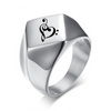 Heart Music Notes Punk Ring