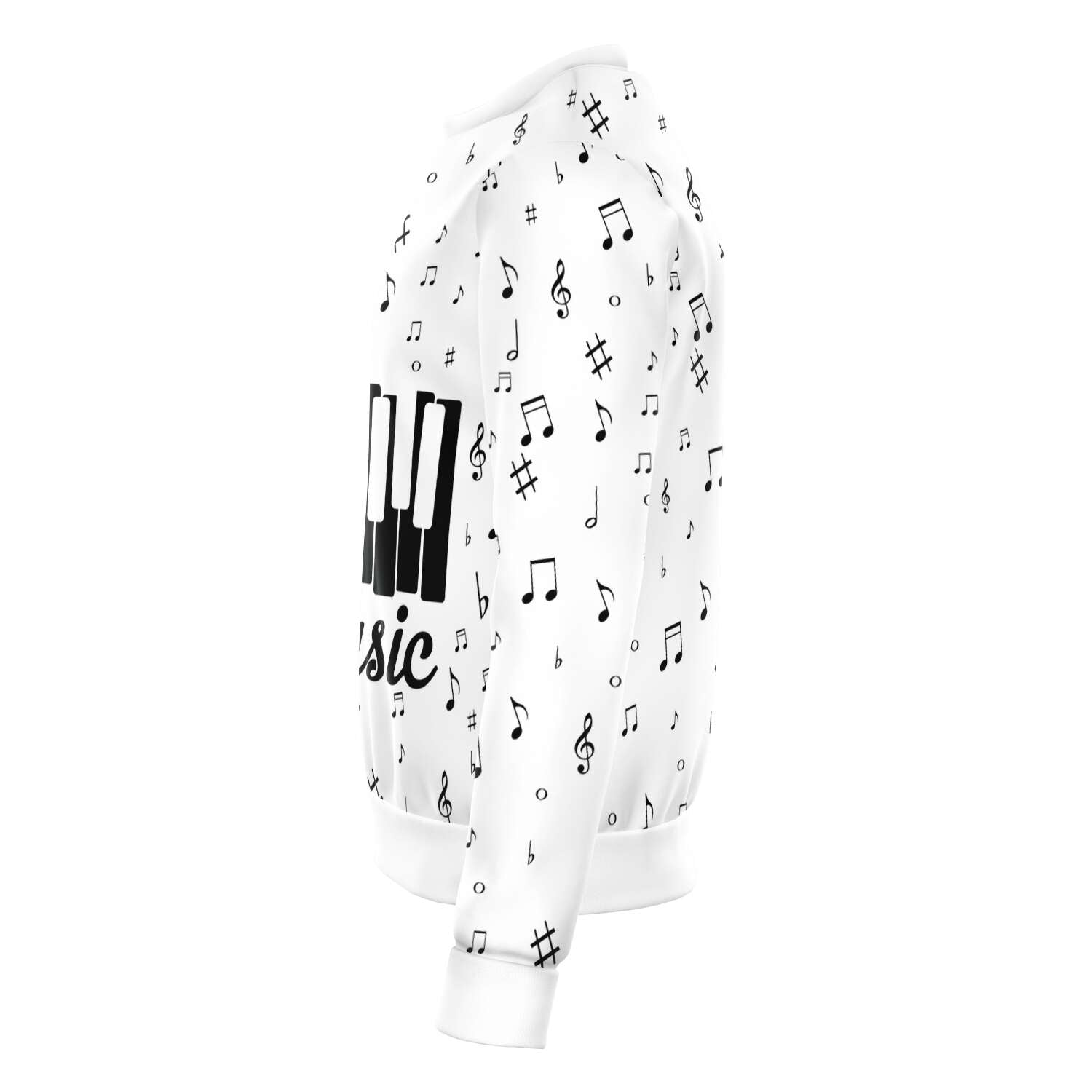 Piano Music Notes White Sweatshirt