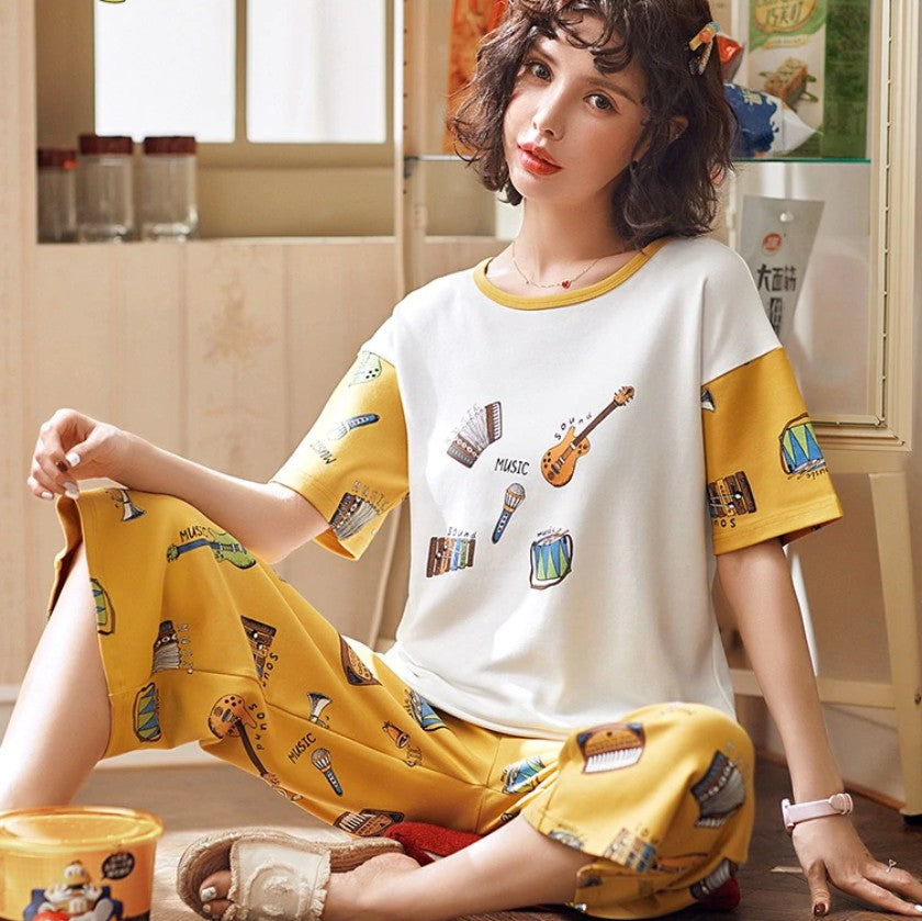 Musical Instruments Pajamas Set