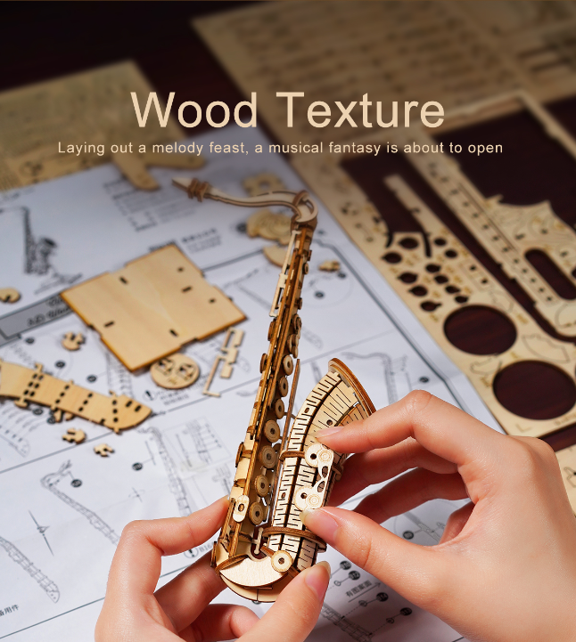 3D Music Instrument Wooden Puzzle - Artistic Pod