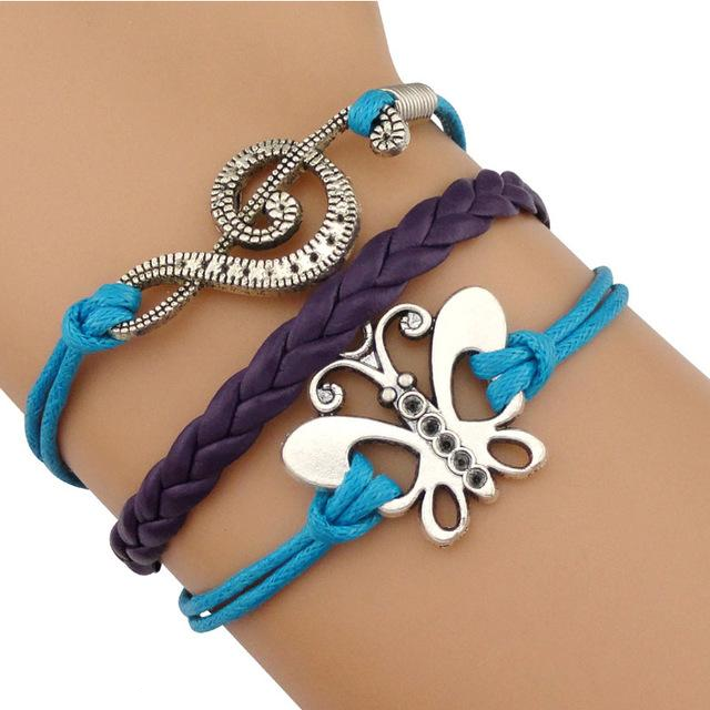Music Leather Wrap Bracelet