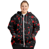 Vinyl Plus-Size Zip Hoodie