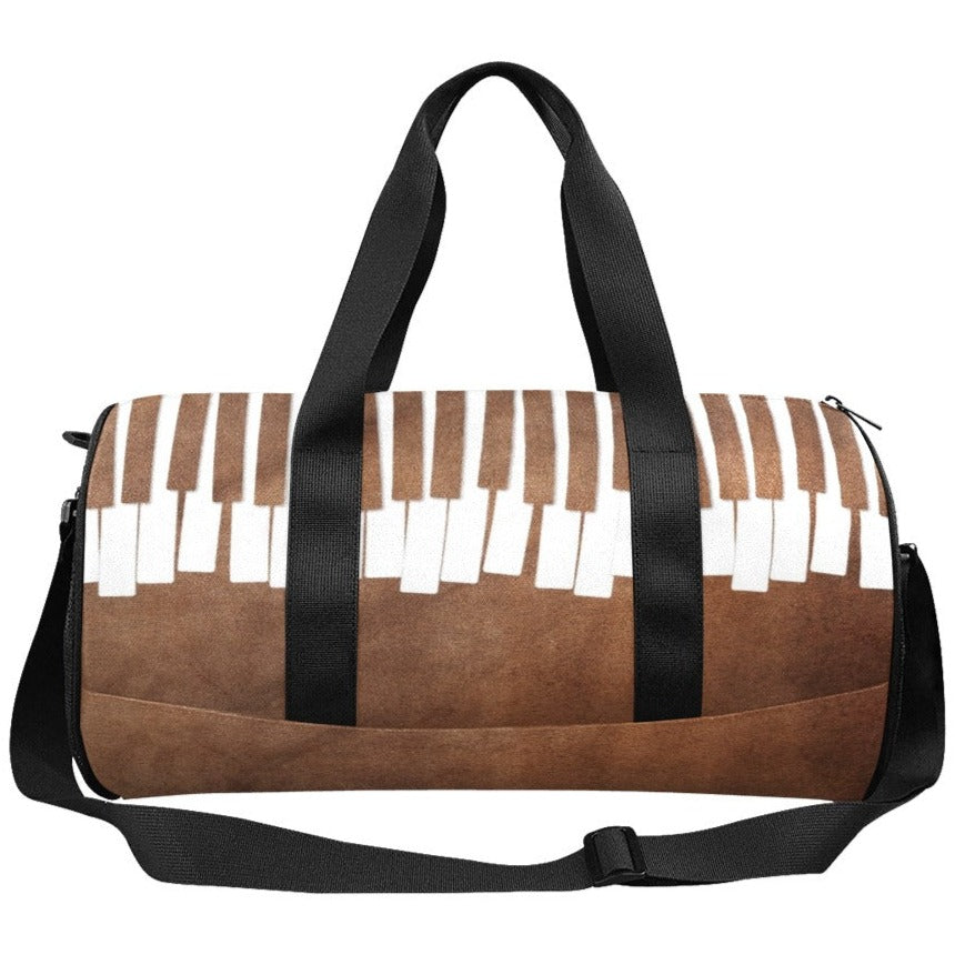 Piano Keys Brown Travel Bag